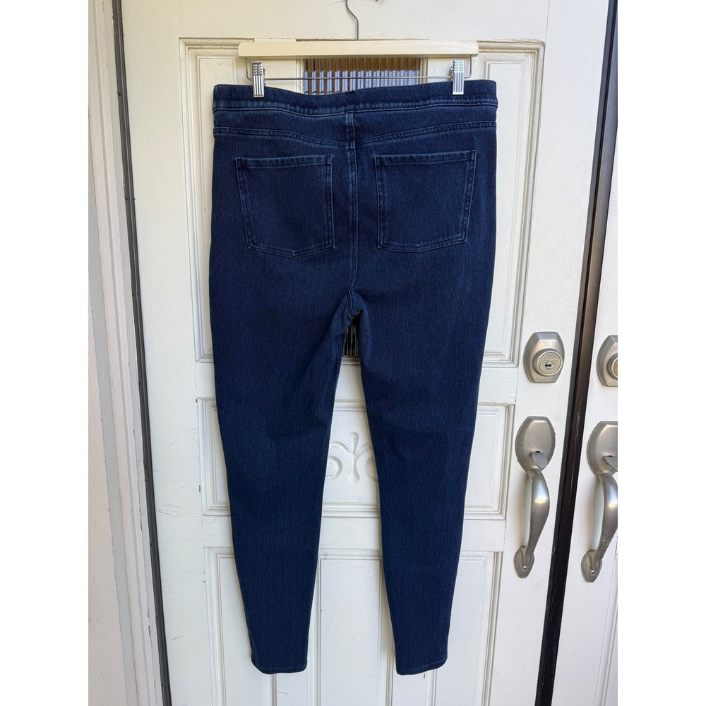 Spanx Jean-ish Ankle Leggings Dark Indigo Blue High Rise Jeggings Size 1X - Picture 4 of 5